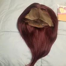 Pelucas de cabello humano con encaje granate frontal, 99J, peluca de cabello humano liso brasileño, parte de encaje, pelo Remy pre-arrancado, Estrella Brillante 180