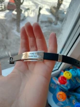 Pulsera de acero inoxidable para hombre y mujer, brazalete de silicona grabable con Id de alerta médica, para Diabetes, epilepsia, alergia a la alergia, para hombre y mujer