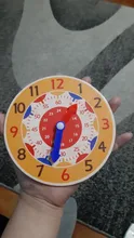Wooden Clock Toys Teaching-Aids Montessori Second-Cognition Early-Preschool Minute Colorful