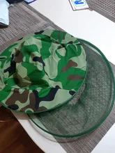 Camuflaje sombrero de pesca de mantener los insectos Mosquito Net prevención tapa de malla de pesca al aire libre sombrilla solitario cuello cubierta de la cabeza