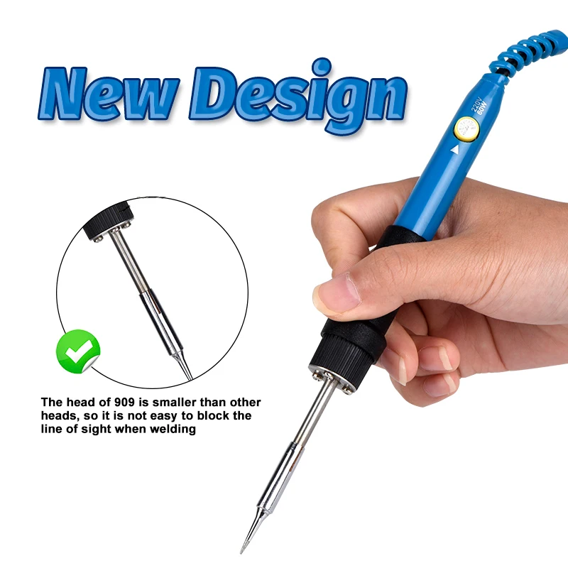 

JCD Electric Soldering Iron Solder Stand Adjustable Temperature Tin Soldering Iron Welding Equipment AC220V/110V 60W 909 909S
