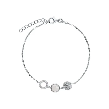

Silver Bracelet with cubic zirconia sunlight sample 925