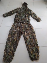 3D Leaf Jungle-Watch Hunting-Clothes Camouflage Coat Bird Outdoor Trousers 1set