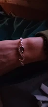 Pulsera Infinity con diamantes de imitación para hombre y mujer, joyería