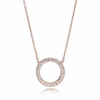 

PANDORA NECKLACE PLAT/ROSE 580515CZ-45