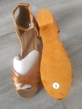 RU Stock alta calidad nueva llegada al por mayor niñas niños/niños tango salón de baile salsa Latino zapatos de tacón bajo
