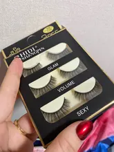 SHIDISHANGPIN-pestañas postizas 3D, 3 pares, 29 estilos, pelo de visón Natural largo, suave y esponjoso, hechas a mano