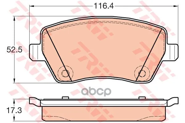 Gdb2017_колодки Дисковые Передние! Nissan Micra 1.2i-1.5cdi&16v 03 Trw/Lucas Gdb2017 TRW/Lucas арт. GDB2017