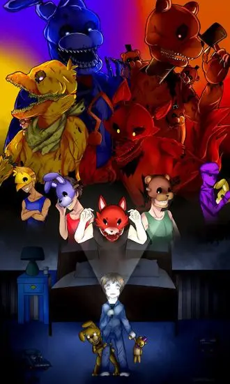 Плакат 5 Ночей с Фредди Five Nights at Freddy&amp#039s ФНАФ Аниматроники №29 А1 | Дом и сад