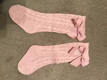 Calcetines de malla de algodón transpirables para bebés, medias de tubo medio para recién nacidos, calcetines de estilo español hasta la rodilla, 3/4