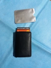 Cartera inteligente de aluminio para hombre y mujer, porta tarjetas Rfid, Mini billetera de Metal para tarjetas de crédito y negocios, 2021