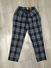 Plaid Pants Trousers Joggers Harajuku Women Streetwear Korean-Style Plus-Size Autumn