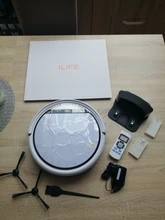 ILIFE V3s Pro Robot Aspirador 600pa succión máquina ideal para los pelos de mascotas anti-colisión y auto-carga