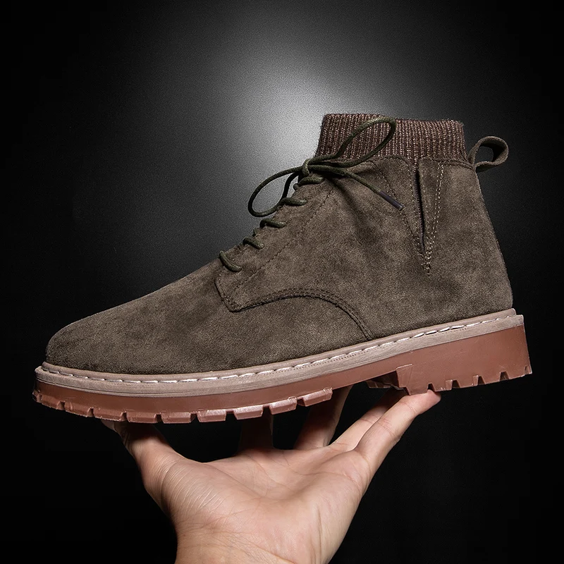

Martin Boots Men's 2019 New Winter Tide Shoes England All Matching Boots Retro Youth Tooling Shoes Wild High Shoes Size 39-44