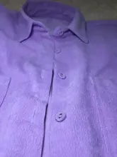 KPYTOMOA-blusas holgadas asimétricas de manga larga para mujer, camisas de pana con bolsillos de gran tamaño a la moda, Tops Chic para mujer 2020