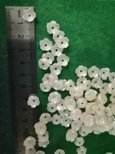 Beads Jewelry Findings-Caps Diy-Accessories Making Pearl White Needlework Wholesale 100pcs