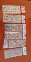 Kids Stickers Letters Puffy GYH English-Alphabet Educational-Toys Girl 6-Sheets Cartoon