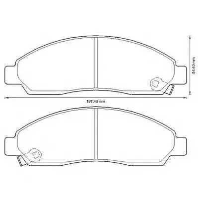 Disc brake pads front ISUZU: D-MAX 02 AP 05P1372 | Автомобили и - Цена: 