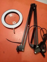 Plegable 5/8X iluminado lupa USB 3 colores LED lupa soldadura para la soldadura de hierro de reparación/lámpara de mesa/cuidado de la piel belleza herramienta