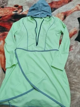 Traje de baño musulmán para mujer, Hijab de retazos modestos, traje de baño deportivo de mangas largas, ropa de baño islámica de 3 uds, ropa de baño