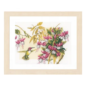 

Pn-0165379 set for embroidery lanarte 'Hummingbird and fuchsia '38*30 cm
