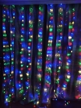 LED Garland Curtain Battery Fairy-Lights Window The on USB Christmas 3MX3M