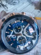 CURREN-Reloj analógico para hombre, cronógrafo deportivo, militar, de cuarzo, masculino