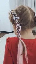 Miss Rola-extensiones de cabello sintético para mujer extensiones de cabello sintético liso de 24 pulgadas, con trenzas Jumbo preestiradas de color rubio y rosa, venta al por mayor, pelo Kanekalon