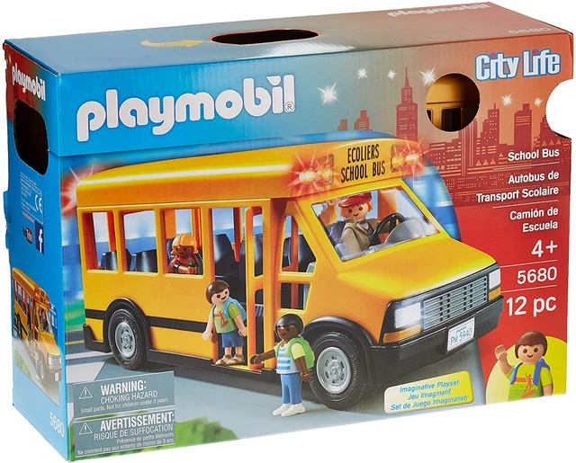  PLAY Juguete ecológico de autobús escolar, [2023 nuevo]  [Certificado USD], sin BPA/ftalato/PVC, juguete de autobús bioplástico  reciclado, regalo para niños y niñas de 1 a 4 años, juguete de automóvil con