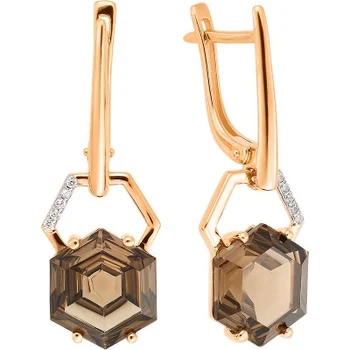 

Aloris red gold cubic zirconia earrings