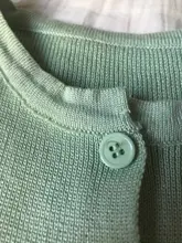 Estilo coreano de cuello corto de punto suéteres mujeres Rebeca delgada de manga sol protección Tops Ropa de Mujer