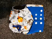 Elinfant-pañal de tela de malla de café transpirable, impermeable, reutilizable, pañal de tela para bebé