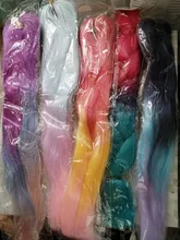 Miss Rola-soporte para extensiones de cabello, 100g, 24 pulgadas, tamaño gigante sintético, BraidsPink, fibra ombré, verde, amarillo, alta temperatura, venta al por mayor