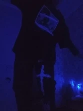 QWEEK-pantalones de pierna ancha estilo Punk Hippie para mujer, ropa de calle Harajuku gótico, estilo de calle de Anime, estampado gótico negro, Hip Hop