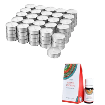 

DORAZEN Pack 100 PCs Velas GLIMMA + essential oil GOLOKA Frank Incense 10ML