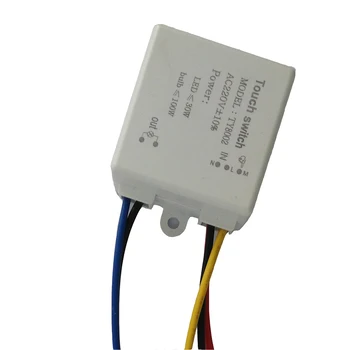 

Taidacent Human Body Touch 4 Pole Dimmer Switch 220V Touch Switch Table Lamp DIY Accessories Touch Light Control Switch