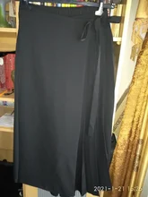 Wide Leg-Trousers Fit-Pants Pleated Spring Autumn Split Black High-Elastic Women Fashion