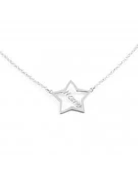 

Star Silver necklace with mom