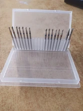 Caja de almacenamiento clara de 10/20/30 ranuras para limas de uñas, contenedor para accesorios de uñas