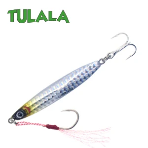 SILVER YEL FISH Tulala металлическая литая 26 г джиговая блесна, шкура, литье свинца, рыбы, SeaBass, рыбалка на щуку Приманка снасти, вобберы, жесткие приманки - Цвет: SILVER YEL FISH
