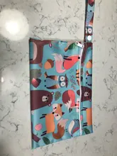 Bolsa de pañales estampada para bebé, impermeable, pañal seco, con cremallera, bolso para cochecito, bolsa de viaje al aire libre, bolsa de almacenamiento de pañales