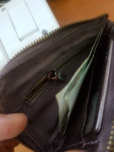 Monedero Vintage para hombre, Mini Cartera Original de cuero, bolsa de almacenamiento portátil para llaves, Tarjetero con cremallera
