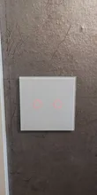 Wall-Lamp Light-Switch Glass-Panel Crystal Ac110-220v-Switch Szaoju 1-Gang White Standard