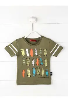 

Khaki Baby Boy Short Sleeve T-Shirt