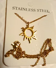 DOTIFI 316L collar de acero inoxidable Chapado en étnicos tótem solar collares con colgantes encanto mujeres cumpleaños fiesta de joyería de moda