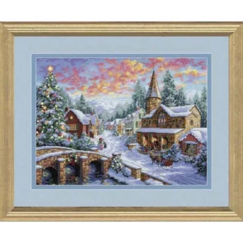 

Set for embroidery stitch dimensions Holiday Village (Holiday Village) 41x30 cm (08783)