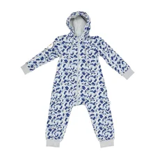 Комбинезон из футера "Милитари голубой"