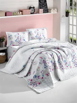 

Multi-Purpose Quilted Single Duvet Cover Set That Can Be In Used 4 Seasons NEVADA WHITE