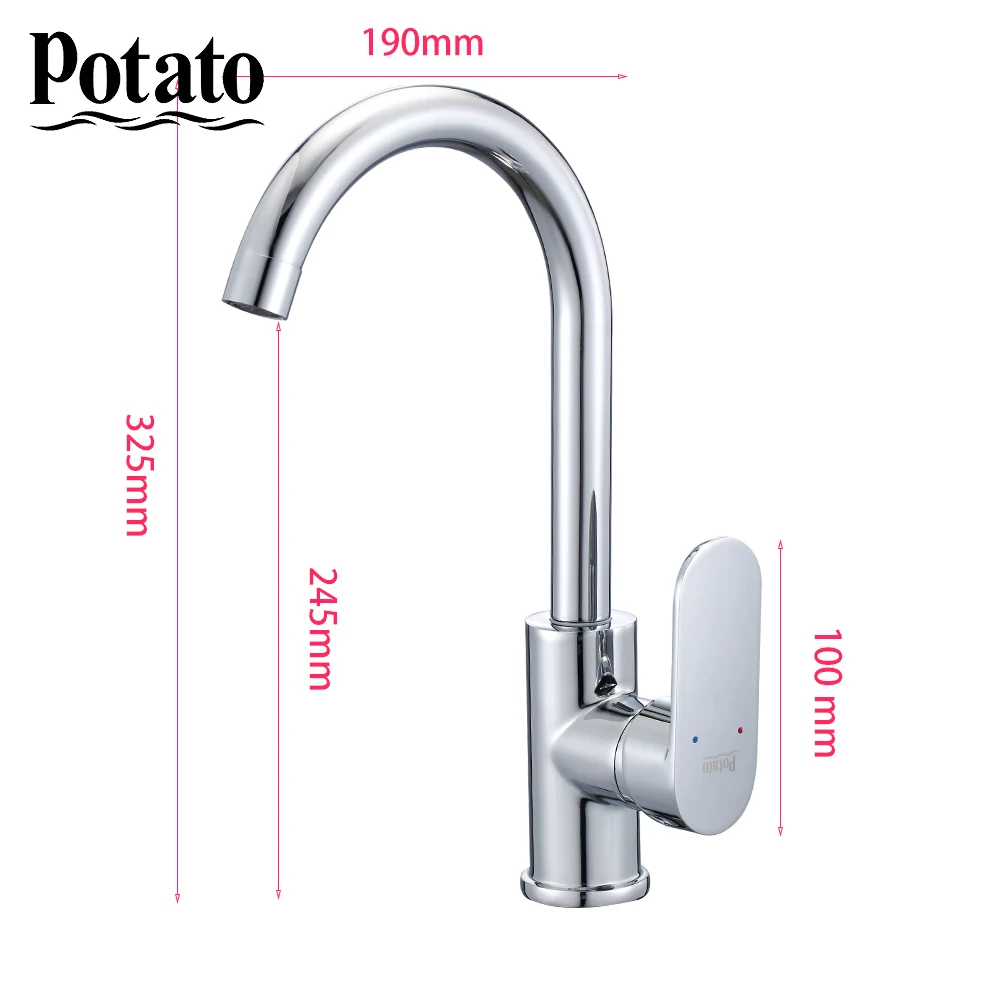 Potato Kitchen Faucets Water Filter Taps Kitchen Faucets Mixer Drinking Filter Faucet Kitchen Chrome Sink Tap Water Tap p4039