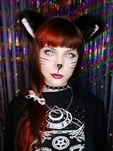 2 uds. De lentes de contacto de Color para Halloween, Cosplay de Anime, lentillas de ojos góticas, Manson de colores blanco, negro y rojo, lentes de contacto